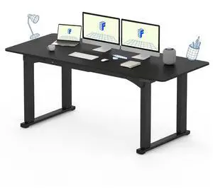 4 Leg Standing Desk 71 x 32 Inch Electric Adjustable Height Sit Stand Desk with Splice Board Home Office Desk, Black Top + Black Frame 4 Leg Standing Desk 71 x 32 Inch Electric Adjustable Height Sit Stand Desk with Splice Board Home Office Desk, Black Top + Black Frame