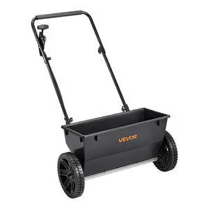 Broadcast Spreader, 50LBS Capacity, Drop Spreader with Hopper Grate, 18 in Spreading Width & 30 Settings, 10 in All Terrain Tires, Garden & Lawn Spreaders for Seed, Fertilizer Broadcast Spreader, 50LBS Capacity, Drop Spreader with Hopper Grate, 18 in Spreading Width & 30 Settings, 10 in All Terrain Tires, Garden & Lawn Spreaders for Seed, Fertilizer