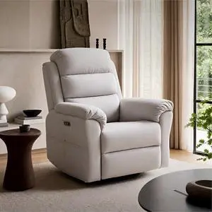 Souffle-Pro Swivel Rocker Recliner Chair, Power Nursery Glider Recliner with Massage & Heat, Adjustable Headrest, Oeko-TEX Fabric, FSC Wood Frame Ideal for Nursery & Home, Light Grey Souffle-Pro Swivel Rocker Recliner Chair, Power Nursery Glider Recliner with Massage & Heat, Adjustable Headrest, Oeko-TEX Fabric, FSC Wood Frame Ideal for Nursery & Home, Light Grey
