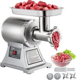 Commercial Meat Grinder, 550LB/h 1100W Electric Meat Mincer, ETL Approved Heavy Duty Industrial Meat Mincer Machine Commercial Meat Grinder, 550LB/h 1100W Electric Meat Mincer, ETL Approved Heavy Duty Industrial Meat Mincer Machine