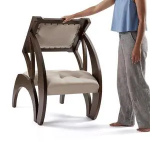 3-in-1 Convertible Chair to Table with 2 Seats,Desk and Chair Set for 2, Upholstered Accent Chair with Solid Wood Frame, Easy Flip Design, Space Saving Furniture for Small Apartments 3-in-1 Convertible Chair to Table with 2 Seats,Desk and Chair Set for 2, Upholstered Accent Chair with Solid Wood Frame, Easy Flip Design, Space Saving Furniture for Small Apartments