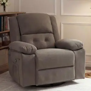 XRC2 360° Swivel Rocker Recliner for Adults, Rocking Glider Chair with Massage and Heat, Small Swivel Recliner for Living Room Bedroom Nursery, Grey XRC2 360° Swivel Rocker Recliner for Adults, Rocking Glider Chair with Massage and Heat, Small Swivel Recliner for Living Room Bedroom Nursery, Grey
