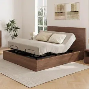 King Size Adjustable Bed Frame Base with Bio Anti-Pinch Technology, Zero Clearance, Independent Head & Foot Incline, Zero Gravity, Wireless Remote, Easy Assemble, 5-Year Warranty, 750 lbs. King Size Adjustable Bed Frame Base with Bio Anti-Pinch Technology, Zero Clearance, Independent Head & Foot Incline, Zero Gravity, Wireless Remote, Easy Assemble, 5-Year Warranty, 750 lbs.