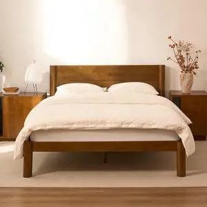 Hako G2 Japanese Joinery Bed Frame, Solid Rubberwood Queen Platform Bed with Storage Headboard, IAS&SGS Certified, Japandi Minimalist Style, No Tools Assembly, 10-Year Warranty, Walnut Hako G2 Japanese Joinery Bed Frame, Solid Rubberwood Queen Platform Bed with Storage Headboard, IAS&SGS Certified, Japandi Minimalist Style, No Tools Assembly, 10-Year Warranty, Walnut