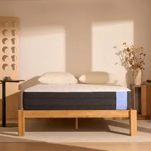 Hako Japanese Joinery Bed Frame & 10" Cooling Gel Memory Foam Mattress Set, Solid Rubberwood Queen Bed, IAS&SGS Certified, No Tools Assembly, 10-Year Warranty, Natural Oak Hako Japanese Joinery Bed Frame & 10" Cooling Gel Memory Foam Mattress Set, Solid Rubberwood Queen Bed, IAS&SGS Certified, No Tools Assembly, 10-Year Warranty, Natural Oak