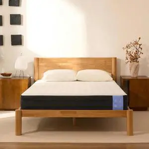 Hako Japanese Joinery Bed Frame&10" Cooling Gel Memory Foam Mattress Set, Solid Rubberwood Queen Bed, Storage Headboard, IAS&SGS Certified, No Tools Assembly, 10-Year Warranty, Natural Oak Hako Japanese Joinery Bed Frame&10" Cooling Gel Memory Foam Mattress Set, Solid Rubberwood Queen Bed, Storage Headboard, IAS&SGS Certified, No Tools Assembly, 10-Year Warranty, Natural Oak