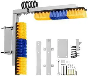 Livestock Scratching Brush, 4PCS Goat Scratcher Brush Post with 16 Screws, 16.9"x3.9" Cow Scratcher for Back Itch Relief, Massage Grooming Scratch Tool for Horse Cattle Sheep Pig, Yellow & Blue Livestock Scratching Brush, 4PCS Goat Scratcher Brush Post with 16 Screws, 16.9"x3.9" Cow Scratcher for Back Itch Relief, Massage Grooming Scratch Tool for Horse Cattle Sheep Pig, Yellow & Blue