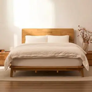 Hako G1 1500Ibs Solid Wood Platform Bed Frame King,Rubberwood,Tool-Free Fast Assembly,Low Profile Floating,Storage Shelf&Charging Station,Modern Scandinavian Japanese Minimalist, Natural Oak Hako G1 1500Ibs Solid Wood Platform Bed Frame King,Rubberwood,Tool-Free Fast Assembly,Low Profile Floating,Storage Shelf&Charging Station,Modern Scandinavian Japanese Minimalist, Natural Oak