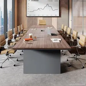 8-Foot Rectangular Conference Table, Seats 8 to 10, Business Style Meeting Table with Rectangle Grommet, 1.65" Thick Tabletop & Heavy-Duty Base (95" L x 43" W x 29" H) 8-Foot Rectangular Conference Table, Seats 8 to 10, Business Style Meeting Table with Rectangle Grommet, 1.65" Thick Tabletop & Heavy-Duty Base (95" L x 43" W x 29" H)
