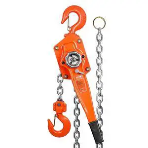 Manual Lever Chain Hoist, 3 Ton 6600 lbs Capacity 20 FT Come Along, G80 Galvanized Carbon Steel with Weston Double-Pawl Brake, Auto Chain Leading & 360° Rotation Hook, for Garage Factory Dock Manual Lever Chain Hoist, 3 Ton 6600 lbs Capacity 20 FT Come Along, G80 Galvanized Carbon Steel with Weston Double-Pawl Brake, Auto Chain Leading & 360° Rotation Hook, for Garage Factory Dock