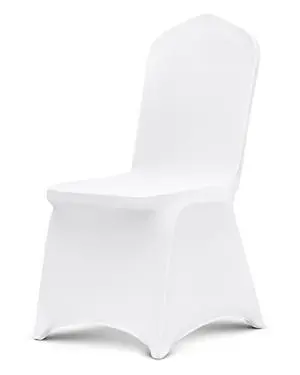 Chair Covers, Polyester Spandex Chair Cover, Stretchy Flat-Front Chairs Protective Slipcover, Universal Fitted for Dining Party Wedding Banque (105PCS, White) Chair Covers, Polyester Spandex Chair Cover, Stretchy Flat-Front Chairs Protective Slipcover, Universal Fitted for Dining Party Wedding Banque (105PCS, White)