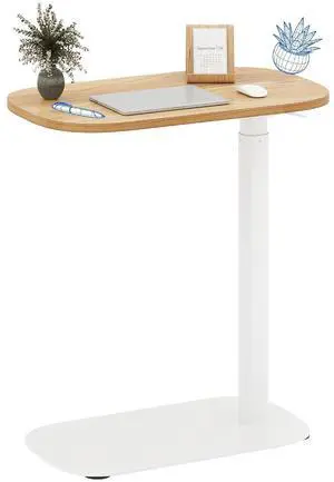 Adjustable C Table, Mobile Snack Side End Table Sofa Couch Bedside Table Laptop Cart TV Tray Night Stand Small Space Side Table(23.6" W x 13.8" D,Maple) Adjustable C Table, Mobile Snack Side End Table Sofa Couch Bedside Table Laptop Cart TV Tray Night Stand Small Space Side Table(23.6" W x 13.8" D,Maple)