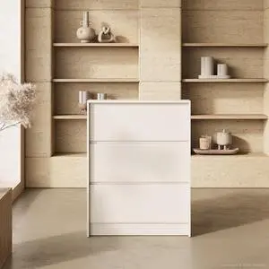 31.5" Small Reception Desk with Counter, Compact Receptionist Desk Checkout Counter with Lockable Drawer and Spacious Legroom for Office, Salon, Retail (White) 31.5" Small Reception Desk with Counter, Compact Receptionist Desk Checkout Counter with Lockable Drawer and Spacious Legroom for Office, Salon, Retail (White)