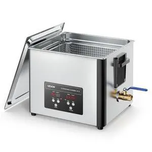 15L Ultrasonic Cleaner, Professional Ultrasonic Cleaner Machine with Cleaning Basket & Digital Display, 240W Stainless Steel 40kHz Industrial Cleaning Machine for Parts, Carburetors, Instruments 15L Ultrasonic Cleaner, Professional Ultrasonic Cleaner Machine with Cleaning Basket & Digital Display, 240W Stainless Steel 40kHz Industrial Cleaning Machine for Parts, Carburetors, Instruments