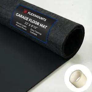 22x9 Ft Extra Large Garage Floor Mat - Waterproof Oil Absorbent Surface, Stay-in-Place Garage Flooring Roll for Under Car (Includes Double Sided Tape) 22x9 Ft Extra Large Garage Floor Mat - Waterproof Oil Absorbent Surface, Stay-in-Place Garage Flooring Roll for Under Car (Includes Double Sided Tape)