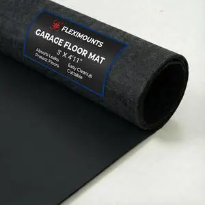 5x3 Ft Extra Large Garage Floor Mat - Waterproof Oil Absorbent Surface, Stay-in-Place Garage Flooring Roll for Under Car 5x3 Ft Extra Large Garage Floor Mat - Waterproof Oil Absorbent Surface, Stay-in-Place Garage Flooring Roll for Under Car