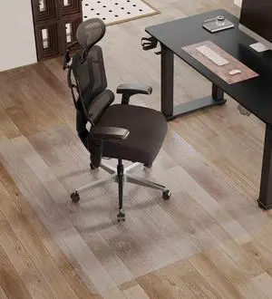 35 × 47 inches Clear Office Chair Mat for Hard Floors Soft-Flex Floor Protector for Wood, Tile & Laminate Non-Slip, Rounded Corners, PVC Transparent 35 × 47 inches Clear Office Chair Mat for Hard Floors Soft-Flex Floor Protector for Wood, Tile & Laminate Non-Slip, Rounded Corners, PVC Transparent
