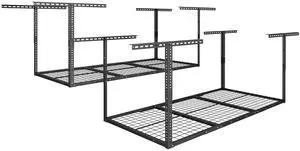 2 Pack 3x6 Overhead Garage Storage Adjustable Ceiling Rack 72" Length x 36" Width x 40" Height, 900lbs Total Weight Capacity, Hammertone, Classic Series 2 Pack 3x6 Overhead Garage Storage Adjustable Ceiling Rack 72" Length x 36" Width x 40" Height, 900lbs Total Weight Capacity, Hammertone, Classic Series