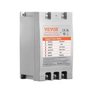 3 Phase Converter - 5HP 15A 220V Single Phase to 3 Phase Converter, Digital Phase Shifter for Residential and Light Commercial Use, 220V Input/Output (One Converter for One Motor Only) 3 Phase Converter - 5HP 15A 220V Single Phase to 3 Phase Converter, Digital Phase Shifter for Residential and Light Commercial Use, 220V Input/Output (One Converter for One Motor Only)