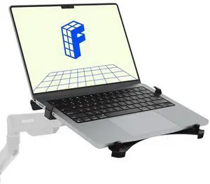 Laptop Tray for Monitor Arm, VESA Mount 75x75&100x100mm, Fits Laptops up to 17.3in, Notebook Tray with Lockable Clips for Home Office- Black Laptop Tray for Monitor Arm, VESA Mount 75x75&100x100mm, Fits Laptops up to 17.3in, Notebook Tray with Lockable Clips for Home Office- Black