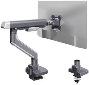 Single Monitor Arm, Premium Aluminum Monitor Desk Mount Fits Screen up to 39 Inches, Fully Adjustable Monitor Stand with C-Clamp & Grommet Base, Holds 6.61 to 26.46 lbs, Gun Gray Single Monitor Arm, Premium Aluminum Monitor Desk Mount Fits Screen up to 39 Inches, Fully Adjustable Monitor Stand with C-Clamp & Grommet Base, Holds 6.61 to 26.46 lbs, Gun Gray
