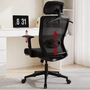 Mesh Big and Tall Computer Chair Home Office Standing Desk Chairs Swivel Ergonomic High Back Office Chair with Adjustbale Lumbar Support Backrest Armrest Black Mesh Big and Tall Computer Chair Home Office Standing Desk Chairs Swivel Ergonomic High Back Office Chair with Adjustbale Lumbar Support Backrest Armrest Black