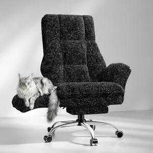 Big and Tall Office Chair, Flip Armrests for Pets & Cross Legged Sitting, Executive Ergonomic Computer Gaming Chair with Foot Rest, Gliter Fabric Wide Seat Reclining Desk Chair Big and Tall Office Chair, Flip Armrests for Pets & Cross Legged Sitting, Executive Ergonomic Computer Gaming Chair with Foot Rest, Gliter Fabric Wide Seat Reclining Desk Chair