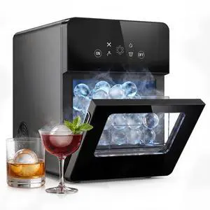 Sphere Ice Maker,164pcs/Day,Ice Ball Maker with Self-Cleaning&Timer,LED Touch Screen,Large Capacity Ice Maker for Home Bar,Whiskey & Cocktails Sphere Ice Maker,164pcs/Day,Ice Ball Maker with Self-Cleaning&Timer,LED Touch Screen,Large Capacity Ice Maker for Home Bar,Whiskey & Cocktails
