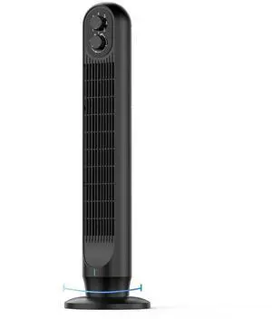 Tower Fan, 31" Oscillating Standing Fan for Home, Floor Fan with 360° Dual Knob Control, 3 Speed, Timer Bladeless Fan for Bedroom Office Tower Fan, 31" Oscillating Standing Fan for Home, Floor Fan with 360° Dual Knob Control, 3 Speed, Timer Bladeless Fan for Bedroom Office