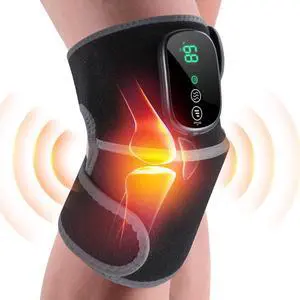 Cordless Heated Knee Massager, 3-in-1 Knee Pad with 3 Vibration and Heating Mode, Auto-Off Timer, Brace for Shoulder Elbow, Gifts for Men Women, Black (Gift Box Edition 1PC, One Size) Cordless Heated Knee Massager, 3-in-1 Knee Pad with 3 Vibration and Heating Mode, Auto-Off Timer, Brace for Shoulder Elbow, Gifts for Men Women, Black (Gift Box Edition 1PC, One Size)