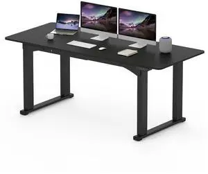 4-Leg Standing Desk, Electric Height Adjustable Desk with Memory Presets for Home Office, Stand up Desk Computer Workstation, 71x32 Inches Black 4-Leg Standing Desk, Electric Height Adjustable Desk with Memory Presets for Home Office, Stand up Desk Computer Workstation, 71x32 Inches Black