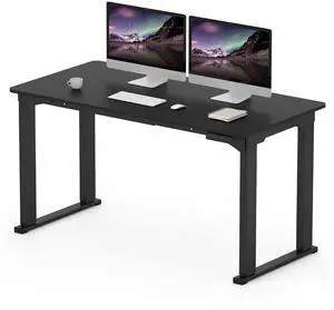 4-Leg Standing Desk, Electric Height Adjustable Desk with Memory Presets for Home Office, Stand up Desk Computer Workstation, 55x28 Inches Black 4-Leg Standing Desk, Electric Height Adjustable Desk with Memory Presets for Home Office, Stand up Desk Computer Workstation, 55x28 Inches Black