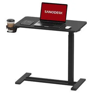 Mobile Standing Desk with Hidden Wheels,Pneumatic Laptop Desk Rolling Computer Cart Movable Height Adjustable Small Sit Stand Desk for Home Office(27.6" W x 15.7" D, Black) Mobile Standing Desk with Hidden Wheels,Pneumatic Laptop Desk Rolling Computer Cart Movable Height Adjustable Small Sit Stand Desk for Home Office(27.6" W x 15.7" D, Black)