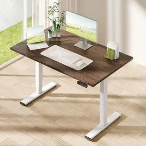 Solid Bamboo 3-Stage Dual Motor Standing Desk 55×28 One-Piece Top, Holds 220 lbs, Spacious Ergonomic Sit Stand Desk with Memory Presets for Home Office, White Frame/Walnut Bamboo Solid Bamboo 3-Stage Dual Motor Standing Desk 55×28 One-Piece Top, Holds 220 lbs, Spacious Ergonomic Sit Stand Desk with Memory Presets for Home Office, White Frame/Walnut Bamboo