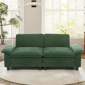 86" Modular Sectional Sofa,Comfy Cloud Couch Sectional Sofa,Loveseat Chenille Sleeper Deep Seat Sofas for Living Room,Bedroom and Apartment,Green 86" Modular Sectional Sofa,Comfy Cloud Couch Sectional Sofa,Loveseat Chenille Sleeper Deep Seat Sofas for Living Room,Bedroom and Apartment,Green