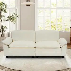 86" Modular Sectional Sofa,Comfy Cloud Couch Sectional Sofa,Loveseat Corduroy Sleeper Deep Seat Sofas for Living Room,Bedroom and Apartment,Beige 86" Modular Sectional Sofa,Comfy Cloud Couch Sectional Sofa,Loveseat Corduroy Sleeper Deep Seat Sofas for Living Room,Bedroom and Apartment,Beige