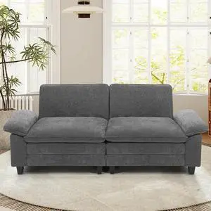 86" Modular Sectional Sofa,Comfy Cloud Couch Sectional Sofa,Loveseat Chenille Sleeper Deep Seat Sofas for Living Room,Bedroom and Apartment,Dark Gary 86" Modular Sectional Sofa,Comfy Cloud Couch Sectional Sofa,Loveseat Chenille Sleeper Deep Seat Sofas for Living Room,Bedroom and Apartment,Dark Gary
