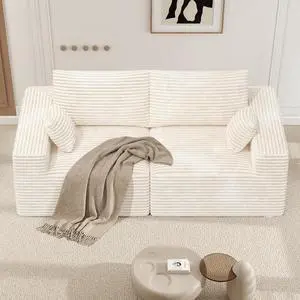 81" Cloud Loveseat Sofa in a Box, No Assembly Required Comfy Deep Seat Boneless Couch, Modern Small Couches for Living Room, Bedroom, Apartment, Beige 1 PCS 81" Cloud Loveseat Sofa in a Box, No Assembly Required Comfy Deep Seat Boneless Couch, Modern Small Couches for Living Room, Bedroom, Apartment, Beige 1 PCS