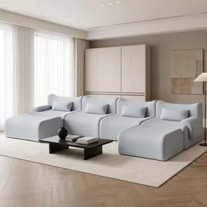 168" Cloud Couch Sectional, U-Shaped Boneless Couches for Living Room - Oversized Modular Sofa with Deep Seats, 6 Seater Modern Couches Set,No Assembly Required,Dark Gray 168" Cloud Couch Sectional, U-Shaped Boneless Couches for Living Room - Oversized Modular Sofa with Deep Seats, 6 Seater Modern Couches Set,No Assembly Required,Dark Gray