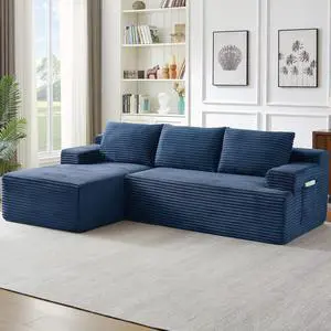 95.8" L-Shaped Sectional Couches for Living Room, Cloud Boneless Couch with Deep Seat High Back, Memory Foam Couch for Living Room, Apartment, No Assembly Required 95.8" L-Shaped Sectional Couches for Living Room, Cloud Boneless Couch with Deep Seat High Back, Memory Foam Couch for Living Room, Apartment, No Assembly Required