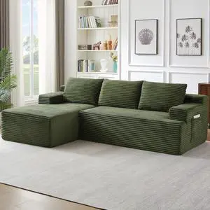 95.8" L-Shaped Sectional Couches for Living Room, Cloud Boneless Couch with Deep Seat High Back, Memory Foam Couch for Living Room, Apartment, No Assembly Required 95.8" L-Shaped Sectional Couches for Living Room, Cloud Boneless Couch with Deep Seat High Back, Memory Foam Couch for Living Room, Apartment, No Assembly Required