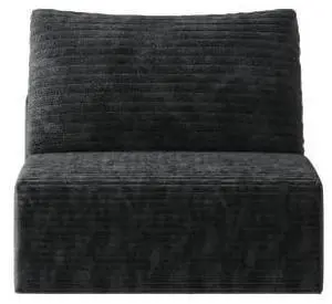 27.9" Modular Sectional Sofa, Comfy Corduroy Single Seater Sofa, Compression Cushions for Living Room, No Assembly Required (Black) 27.9" Modular Sectional Sofa, Comfy Corduroy Single Seater Sofa, Compression Cushions for Living Room, No Assembly Required (Black)