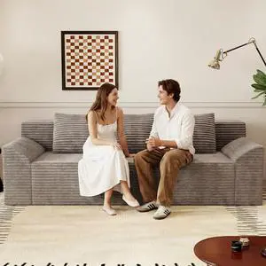 71"Cloud Loveseat Sofa,Modern 2-Seater Boneless Couch with 3Pillows & Side Pocket,Soft Corduroy Loveseat,Compressed Foam,Deep Seat,No Assembly for Living Room,Bedroom,Apartment(Tilted Armrest, Camel) 71"Cloud Loveseat Sofa,Modern 2-Seater Boneless Couch with 3Pillows & Side Pocket,Soft Corduroy Loveseat,Compressed Foam,Deep Seat,No Assembly for Living Room,Bedroom,Apartment(Tilted Armrest, Camel)