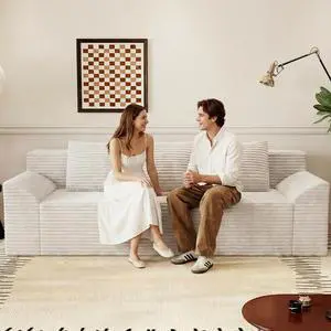 71"Cloud Loveseat Sofa,Modern 2-Seater Boneless Couch with 3Pillows & Side Pocket,Soft Corduroy Loveseat,Compressed Foam,Deep Seat,No Assembly for Living Room,Bedroom,Apartment(Tilted Armrest, White) 71"Cloud Loveseat Sofa,Modern 2-Seater Boneless Couch with 3Pillows & Side Pocket,Soft Corduroy Loveseat,Compressed Foam,Deep Seat,No Assembly for Living Room,Bedroom,Apartment(Tilted Armrest, White)