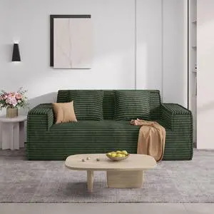 75'' Modern Loveseat Sofa, No Assembly Required Comfy Deep Seat Couches 1 pcs for Living Room, Bedroom, Apartment(Green) 75'' Modern Loveseat Sofa, No Assembly Required Comfy Deep Seat Couches 1 pcs for Living Room, Bedroom, Apartment(Green)