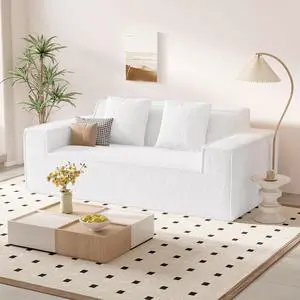 75'' Cloud Loveseat Sofa, No Assembly Required Comfy Deep Seat Couches 1 pcs for Living Room, Bedroom, Apartment(Teddy Fabric-Beige) 75'' Cloud Loveseat Sofa, No Assembly Required Comfy Deep Seat Couches 1 pcs for Living Room, Bedroom, Apartment(Teddy Fabric-Beige)