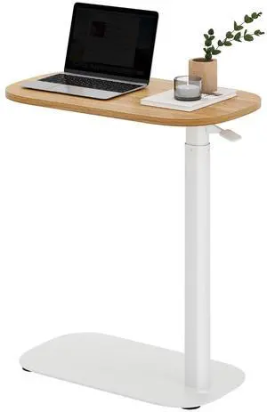 Adjustable Overbed Bedside Table Pneumatic Adjustable Height Laptop Computer Standing Desk Cart with Tray, Hospital and Home Use(23.6" W x 13.8" D,Maple) Adjustable Overbed Bedside Table Pneumatic Adjustable Height Laptop Computer Standing Desk Cart with Tray, Hospital and Home Use(23.6" W x 13.8" D,Maple)