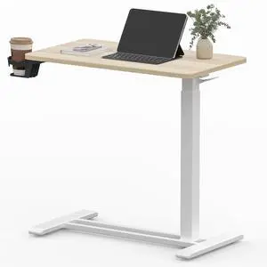 Medical Adjustable Overbed Bedside Table with Hidden Casters, Pneumatic Mobile Laptop Computer Standing Desk Cart with Tray, Hospital and Home Use(31.5" W x 17.7" D, Pink) Medical Adjustable Overbed Bedside Table with Hidden Casters, Pneumatic Mobile Laptop Computer Standing Desk Cart with Tray, Hospital and Home Use(31.5" W x 17.7" D, Pink)