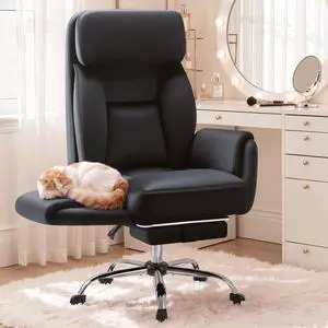 Big and Tall Gaming Chair, Ergonomic Office Chair with footrest, 180°Flip Armrests Gaming Chair Criss Cross Legged, Wide Seat Reclining Vanity Chair (Short Velvet, Black) Big and Tall Gaming Chair, Ergonomic Office Chair with footrest, 180°Flip Armrests Gaming Chair Criss Cross Legged, Wide Seat Reclining Vanity Chair (Short Velvet, Black)