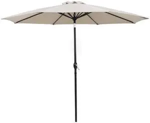 9 FT Patio Umbrella Outdoor Market Table Umbrella with Push Button Tilt, 8 Sturdy Ribs 9 FT Patio Umbrella Outdoor Market Table Umbrella with Push Button Tilt, 8 Sturdy Ribs